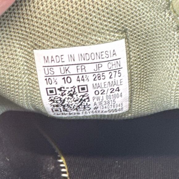 adidas Kaptir 3.0 Wide Olive Green Sock Top Cloudfoam Sneaker men sz 10.5W - Picture 6 of 7